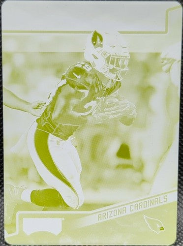 CHASE EDMONDS 2018 Panini Playoff RC PRINTING PLATE SP 1/1 Cardinals Dolphins of