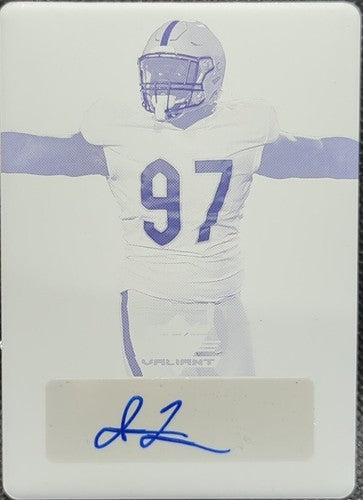 JAYLEN TWYMAN 2021 Leaf Valiant RC AUTO PRINTING PLATE SP 1/1 Vikings XRC One of