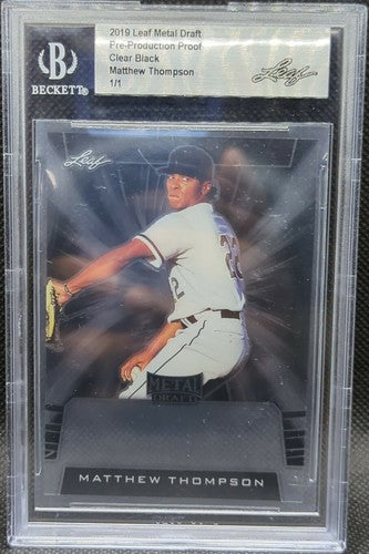 MATTHEW THOMPSON 2019 Leaf Metal RC PRE-PRODUCTION PROOF SP 1/1 White Sox One of