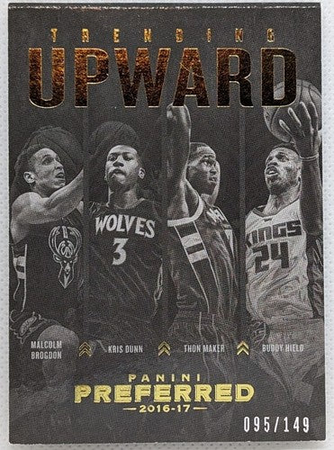 Malcolm BROGDON Buddy HIELD Kris DUNN Thon MAKER 2016-17 QUAD Jersey BOOKLET 149