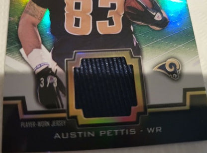 AUSTIN PETTIS 2011 Topps Triple Threads Unity Relic Jersey Ruby Red SP #3/3 Rams