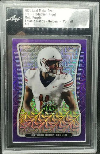 ANTONIO GANDY-GOLDEN 2020 Leaf Metal RC PRE-PRODUCTION PROOF Mojo Purple SP #1/1