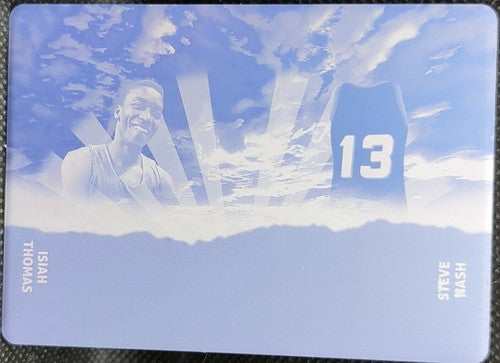 Steve NASH Isiah THOMAS 2020-21 Leaf In The Game Used PRINTING PLATE #1/1 Isaiah