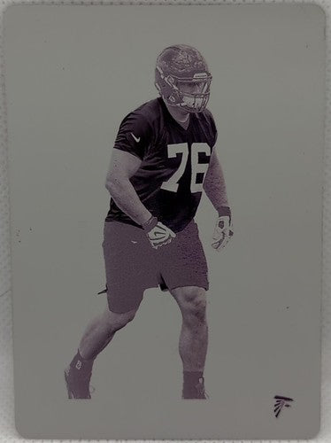 KALEB McGARY 2019 Panini XR Rookie RC PRINTING PLATE SP #1/1 Falcons #194 One of