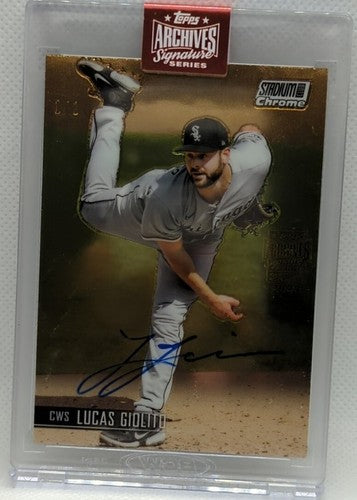 LUCAS GIOLITO 2023 Topps Archives 2021 Stadium Club AUTO SP 1/1 White Sox Angels