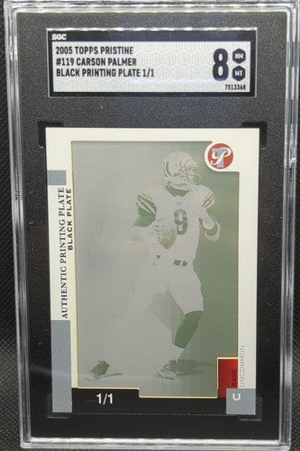CARSON PALMER 2005 Topps Pristine PRINTING PLATE SP #1/1 Bengals SGC 8 One of