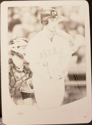 BRETT WALLACE 2013 Topps Mini Baseball PRINTING PLATE SP #1/1 Houston Astros A's