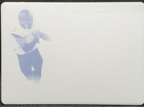 KE'SHAWN VAUGHN 2020 Leaf Trinity Signatures RC PRINTING PLATE SP 1/1 Buccaneers