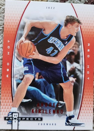 ANDREI KIRILENKO 2006-07 Fleer NBA Hot Prospects RED HOT SP #30/50 Utah Jazz #57