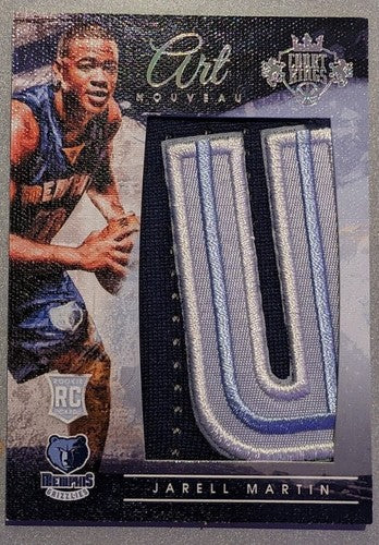 JARELL MARTIN 2015-16 Panini Court Kings RC JUMBO LOGO PATCH SP #07/10 Grizzlies