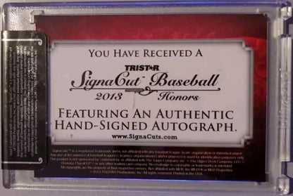 MIKE HARGROVE 2013 Tristar SignaCuts Honors 1979 Topps Cut AUTO GREEN /5 Rangers