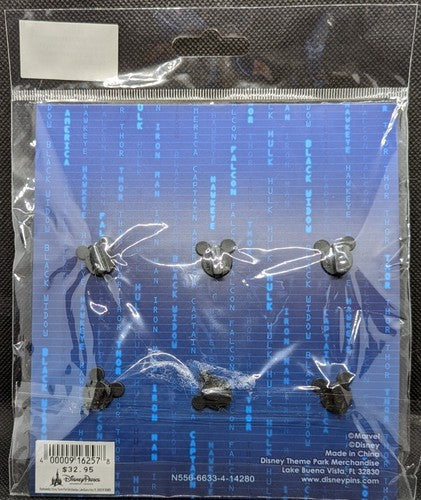 6 Disney Pin Marvel AVENGERS ASSEMBLE Booster SET Iron Man Nick Fury Thor Hulk +