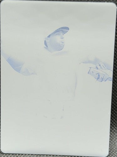 TANNER BURNS 2020 Leaf Flash Forward RC PRINTING PLATE SP #1/1 Cleveland One of