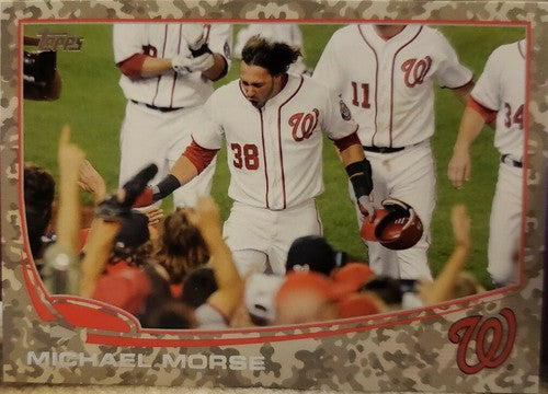MICHAEL MORSE 2013 Topps Camo Camouflage Variation SP #55/99 Nationals Mike #138