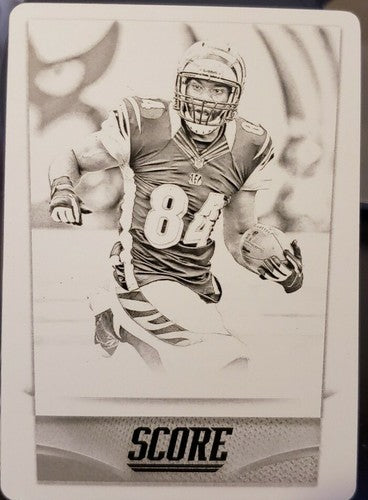 JERMAINE GRESHAM 2014 Panini Score Black PRINTING PLATE SP #1/1 of 1 Bengals #49