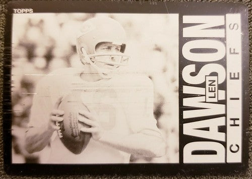 LEN DAWSON 2013 Topps Archives Black PRINTING PLATE #1/1 Chiefs Steelers Browns