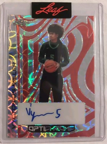 VYCTORIUS MILLER 2022-23 Leaf Optichrome PROOF AUTO Red SCOPE SP #1/1 LSU Tigers