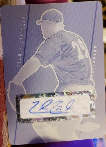 ZECH ZINICOLA 2007 Justifiable DUAL AUTO PRINTING PLATE SP #1/1 of 1 Nationals