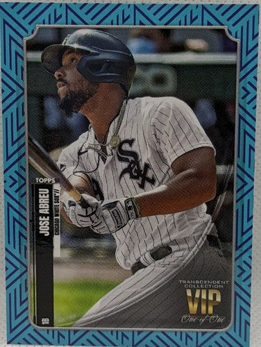 JOSE ABREU 2021 Topps Transcendent VIP PARTY Variation SP #1/1 White Sox One of