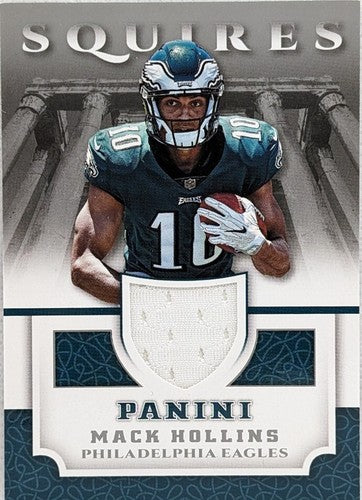 MACK HOLLINS 2017 Panini Squires Worn Used JERSEY Relic SP Eagles Raiders Bills