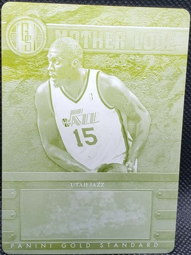 DERRICK FAVORS 2012-13 Panini Gold Standard PRINTING PLATE #1/1 Jazz Thunder of