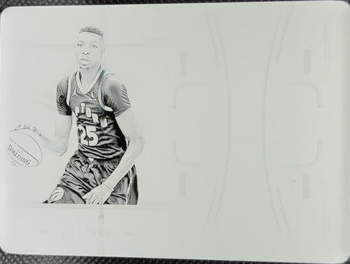 CHRIS BOUCHER 2020-21 Panini Flawless Dual Patches PRINTING PLATE 1/1 Raptors of