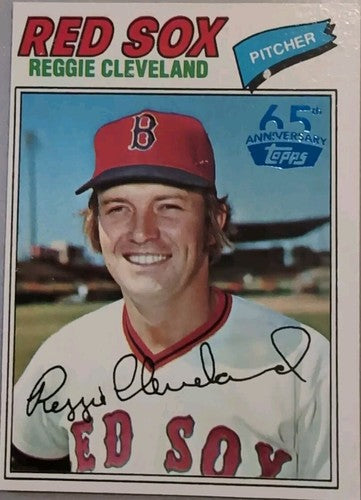 REGGIE CLEVELAND 2016 Topps 65th Anniversary 1977 Buyback BLUE Stamped Red Sox