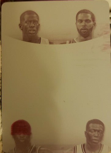 Chris PAUL Deron WILLIAMS 2013-14 Immaculate Quad Jersey PRINTING PLATE 1/1 of 1