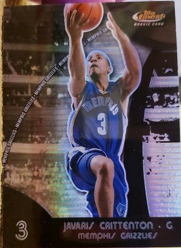 JAVARIS CRITTENTON 2007-08 Topps Finest Rookie Black Refractor SP #/75 Grizzlies