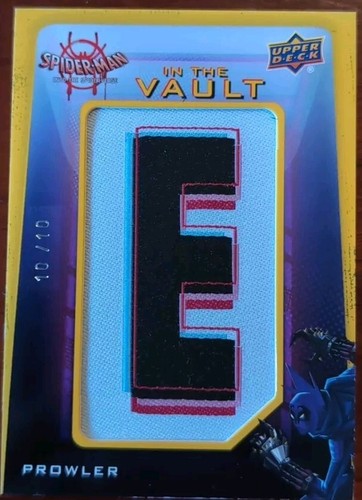 PROWLER 2022 Spider-Man: Into Spider-Verse LETTER E PATCH GOLD /10 Miles Morales