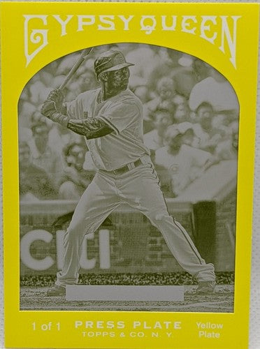 CHRIS YOUNG 2011 Topps Gypsy Queen PRINTING PLATE SP #1/1 Diamondbacks One of