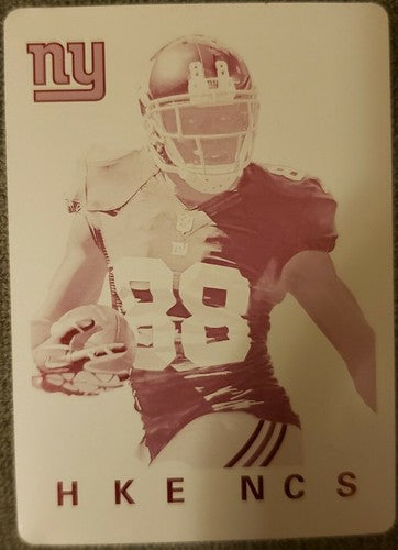 HAKEEM NICKS 2013 Topps Archives PRINTING PLATE SP #1/1 of New York Giants Colts