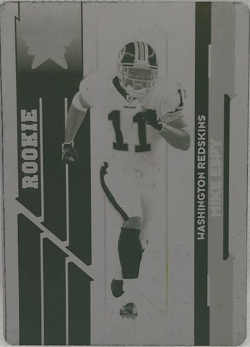MIKE ESPY 2006 Leaf Rookies & Stars RC PRINTING PLATE SP #1/1 Washington One of