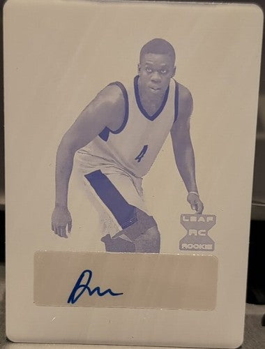 DARIUS DAYS 2022-23 Leaf Trinity XRC AUTO PRINTING PLATE #1/1 Rockets LSU Tigers