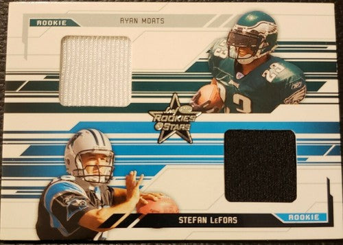 Ryan MOATS Stefan LeFORS 2005 Leaf Rookies & Stars Dual RC Jersey SP /500 Eagles