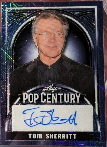 TOM SKERRITT 2024 Leaf Pop Century AUTO BLUE MOJO SP #1/1 Top Gun Picket Fences