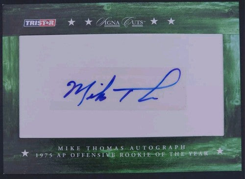 MIKE THOMAS 2007 TriStar Signa Cuts Buyback AUTO GREEN #/235 Chargers Washington