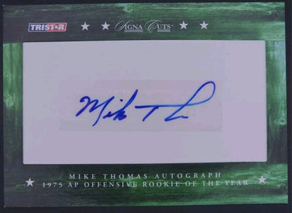 MIKE THOMAS 2007 TriStar Signa Cuts Buyback AUTO GREEN #/235 Chargers Washington