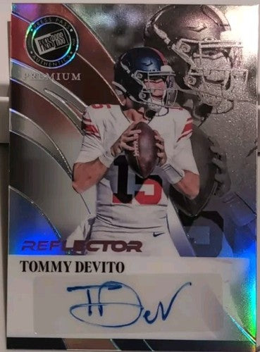 TOMMY DeVITO 2024 Leaf Press Pass Premium Retro RC AUTO Reflector SP #1/1 Giants