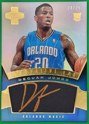 DeQUAN JONES 2012-13 Panini Innovation Innovative Ink RC GOLD INK AUTO /25 Magic