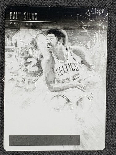 PAUL SILAS 2018-19 Panini Court Kings High Signatures PRINTING PLATE 1/1 Celtics
