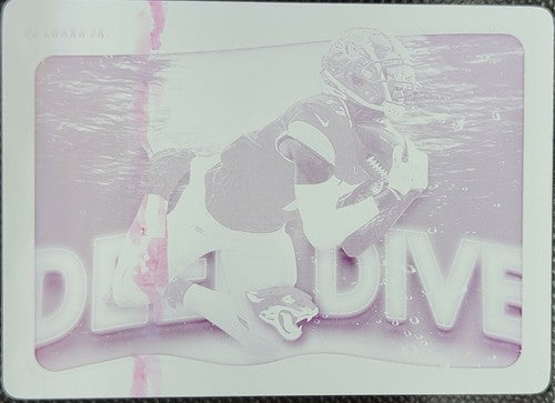 D. J. CHARK JR. 2020 Panini Score PRINTING PLATE SP #1/1 Jaguars Lions DJ One of