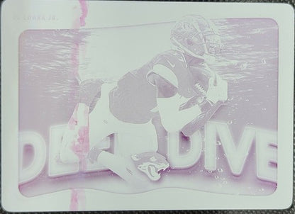 D. J. CHARK JR. 2020 Panini Score PRINTING PLATE SP #1/1 Jaguars Lions DJ One of