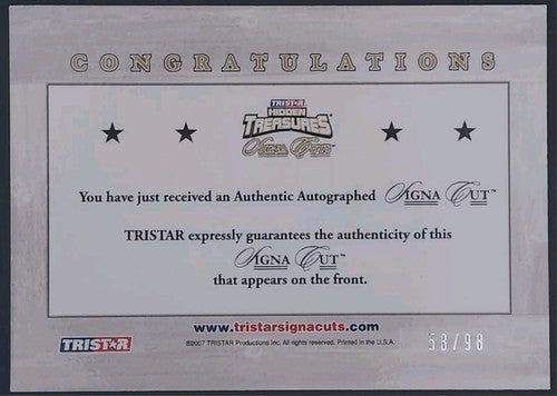 GEORGE ROGERS 2007 TriStar Signa Cuts Buyback AUTO GREEN /98 Saints SC Gamecocks