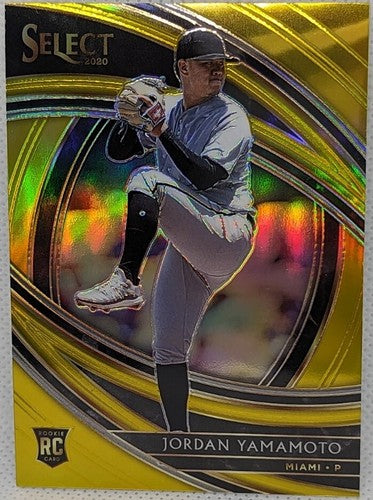 JORDAN YAMAMOTO 2020 Panini Select Rookie GOLD PRIZM RC SP #02/10 Marlins Mets