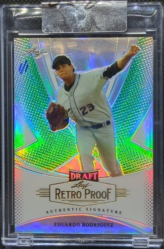EDUARDO RODRIGUEZ 2013 Leaf Metal Draft RC RETRO PROOF 1/1 Tigers Red Sox One of