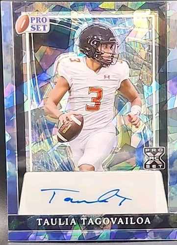 TAULIA TAGOVAILOA 2024 Leaf Pro Set Metal AUTO SKY SP #1/1 Maryland Alabama Tua