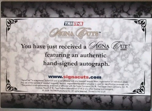 LaMARR HOYT 2008 TriStar SignaCuts Signa CUT AUTO SILVER SP White Sox SD Padres