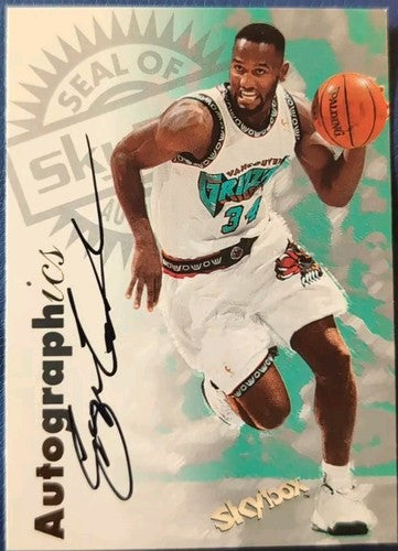 GEORGE LYNCH 1997-98 SkyBox Premium Autographics AUTO SP Grizzlies 76ers Lakers