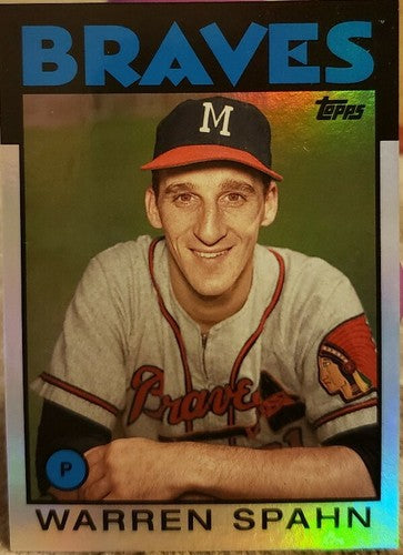 WARREN SPAHN 2014 Topps Archives SILVER Foil Refractor SP #/99 Milwaukee Braves